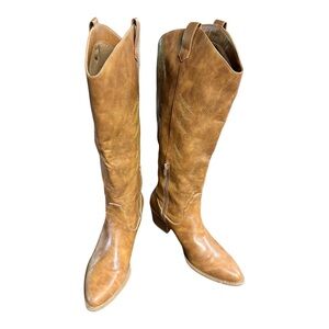 Women’s Athlefit Brown Western Cowboy Boots Size 10